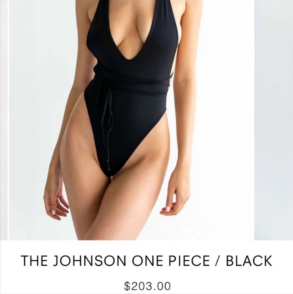 The Johnson Black One Piece Swimsuit